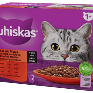 Whiskas 12-pakk 85g klassik.valik märgtoit