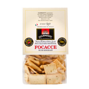 Traditsioonilised Itaalia kreekerid GOURMANTE Focacce, rosmariiniga, 150g