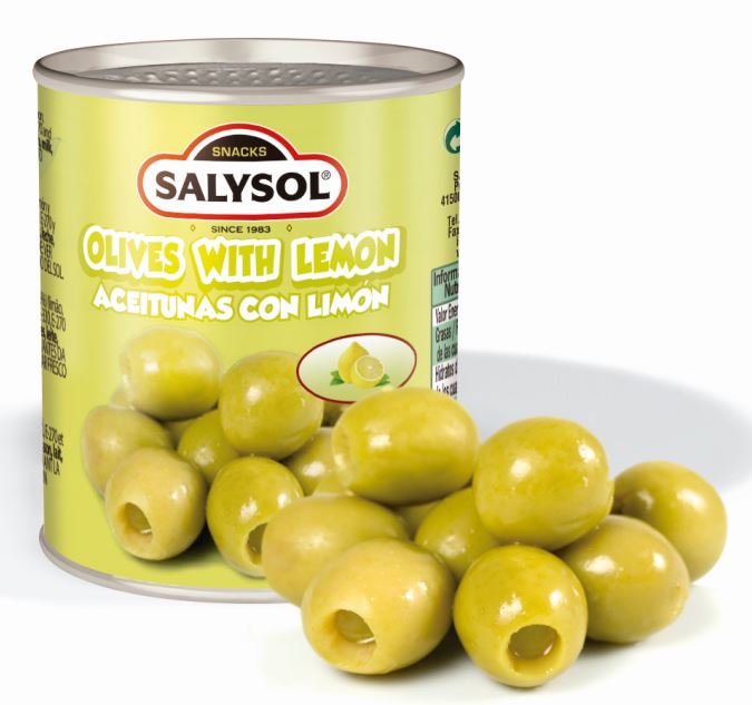 Rohelised oliivid SALYSOL sidruniga, 120g/50g