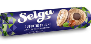 Topeltküpsised SELGA sarapuupähklitäidisega, 205 g
