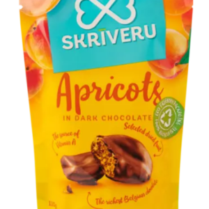 Aprikoosid SKRĪVERU tumedas šokolaadis, 110g