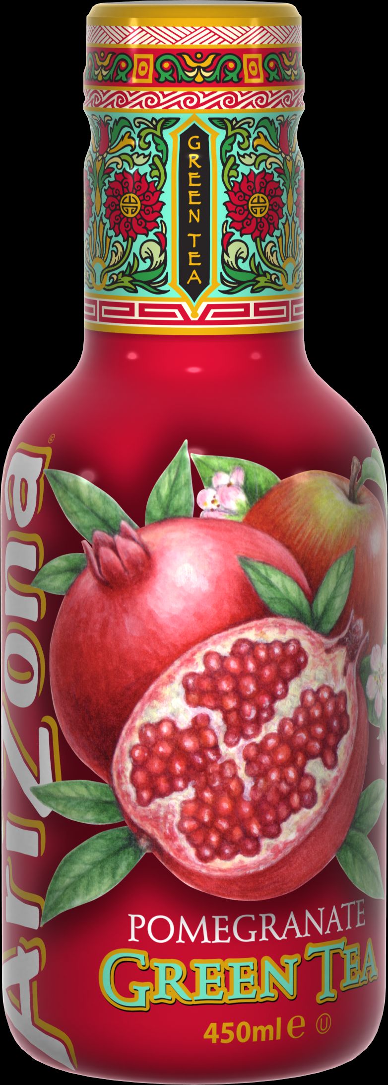 Rohelise tee jook ARIZONA, granaatõun, 0,45 l PET