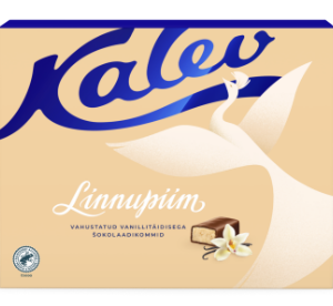 Šokolaadikommid KALEV linnupiim vahustatud vanillitäidisega 136g