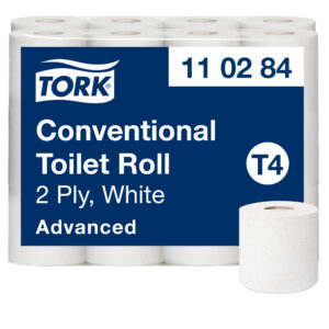 Tualettpaber Tork Conventional T4, 34.72mx9,9cm, 2-kih, valge,  24 tk 110284