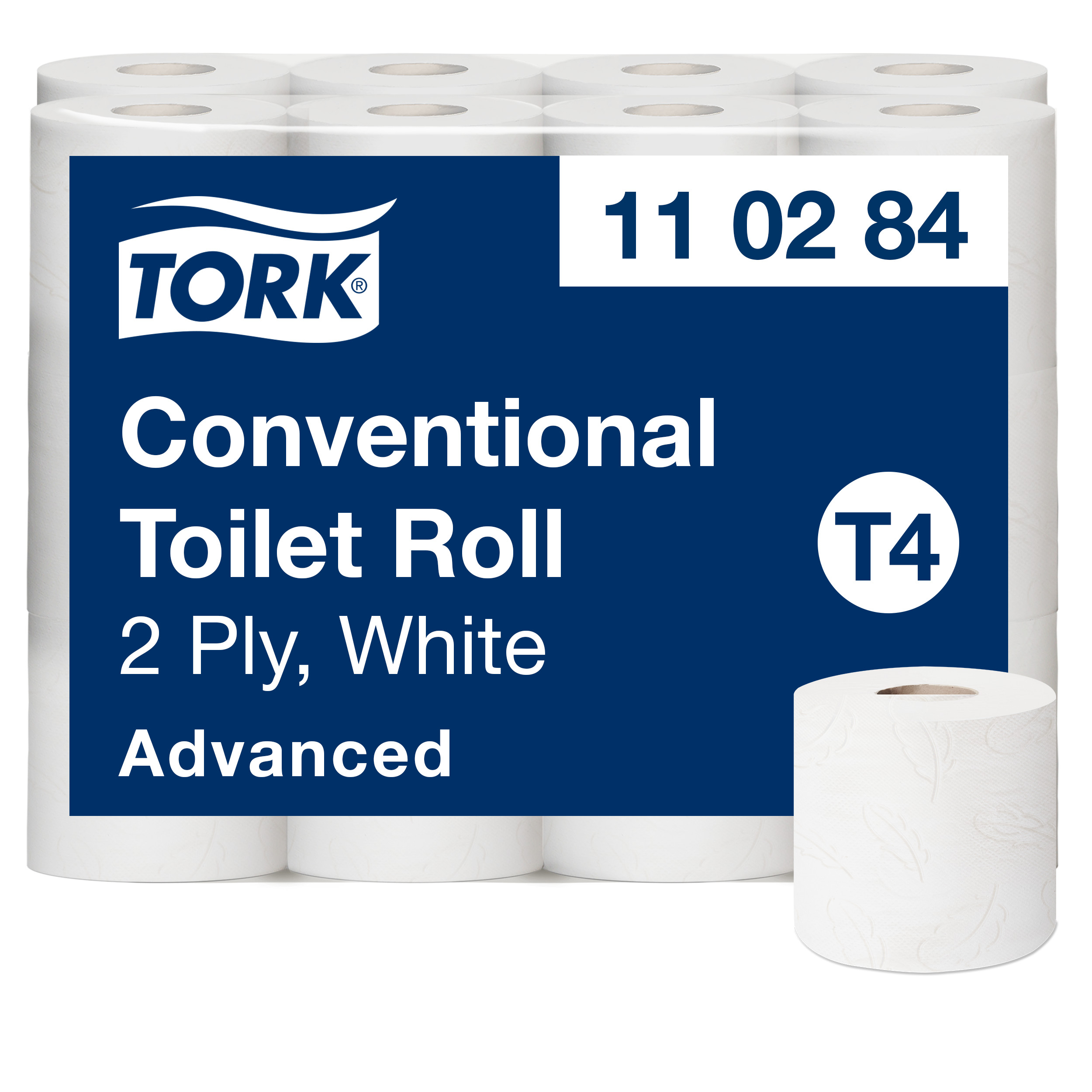 Tualettpaber Tork Conventional T4, 34.72mx9,9cm, 2-kih, valge,  24 tk 110284
