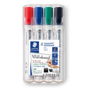Tahvlimarker Staedtler Lumocolor, lõigatud otsik, 4 värvi