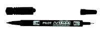 Marker permanentne Pilot Twin-Marker EF/F, must