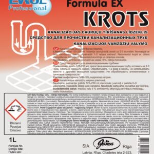 Puhastusvahend kanalisatsiooni Ewol Professional Formula EX 1L (Krot)