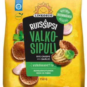 Rukkikrõpsud LINKOSUO küüslaugumaitselised, 150g