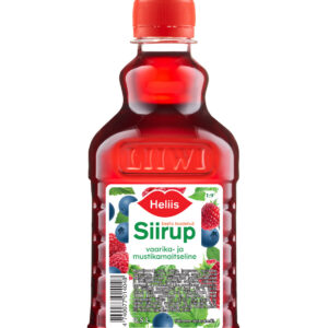 Vaarika- ja mustikamaitseline siirup HELIIS 0,5L
