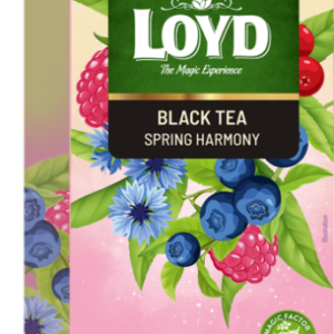 Must tee LOYD, spring harmony, 20x1,75 g, kahekambriline teekott ümbrikus