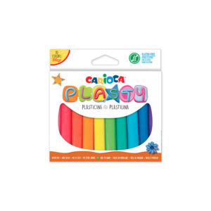 Plastiliin Carioca Plasty Bar, assortii, 10tk, 200g - Image 1