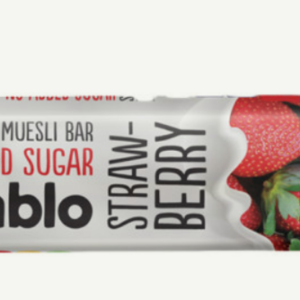 Müslibatoon DIABLO, maasika-jogurtimaitseline, ilma suhkruta, 30g
