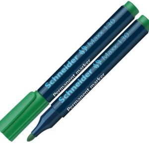 Marker permanentne Schneider 130, 1-3mm koonus, roheline