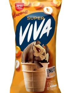 Jäätis SUPER VIVA karamelli - pähkli, 170ml/95g