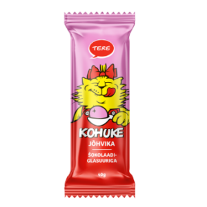 Kohuke TERE jõhvika, šokolaadiglasuuriga  40 g