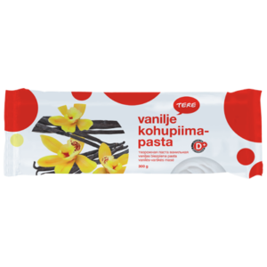 Kohupiimapasta TERE, vanilli, D-vitamiiniga, 4%, 300g