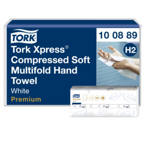 Lehtpaberrätikud Tork Xpress Soft , H2 100889, 2 kihti, 225 salvrätikut, 21,2x24,2 cm, valge