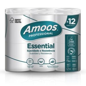 Tualettpaber AMOOS, 12tk/pakk, 2 kihti