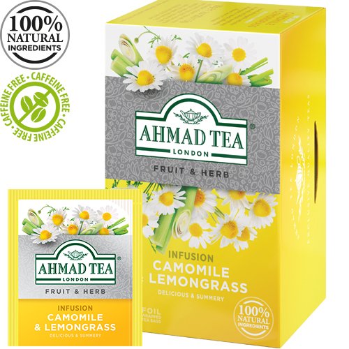 Tee Ahmad kummel & sidrunhein, 20pk x 1.5 g fooliumis