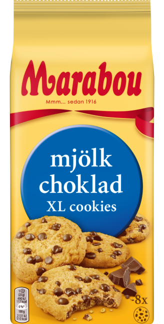 Küpsised MARABOU piimašokolaadiga, 184 g