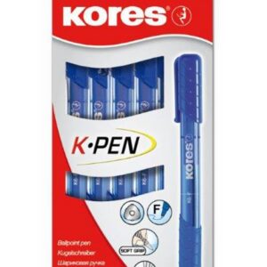 Pastapliiats Kores K6-F 0,7mm, kolmnurkne, sinine