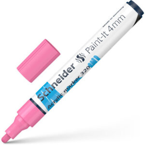 Akrüülmarker SCHNEIDER Paint-it 320, 4mm, pastelne roosa