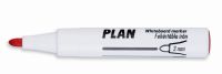 Tahvlimarker ICO PLAN, 1-3mm, kooniline, punane