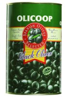 OLICOOP Oliivid , Mustad , kivideta, 4,3 kg