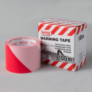 Hoiatuslint 70mm x 100m, punane/valge