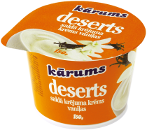 Koorekreem KARUMS, vahustatud, vanilli, 8%, 150g