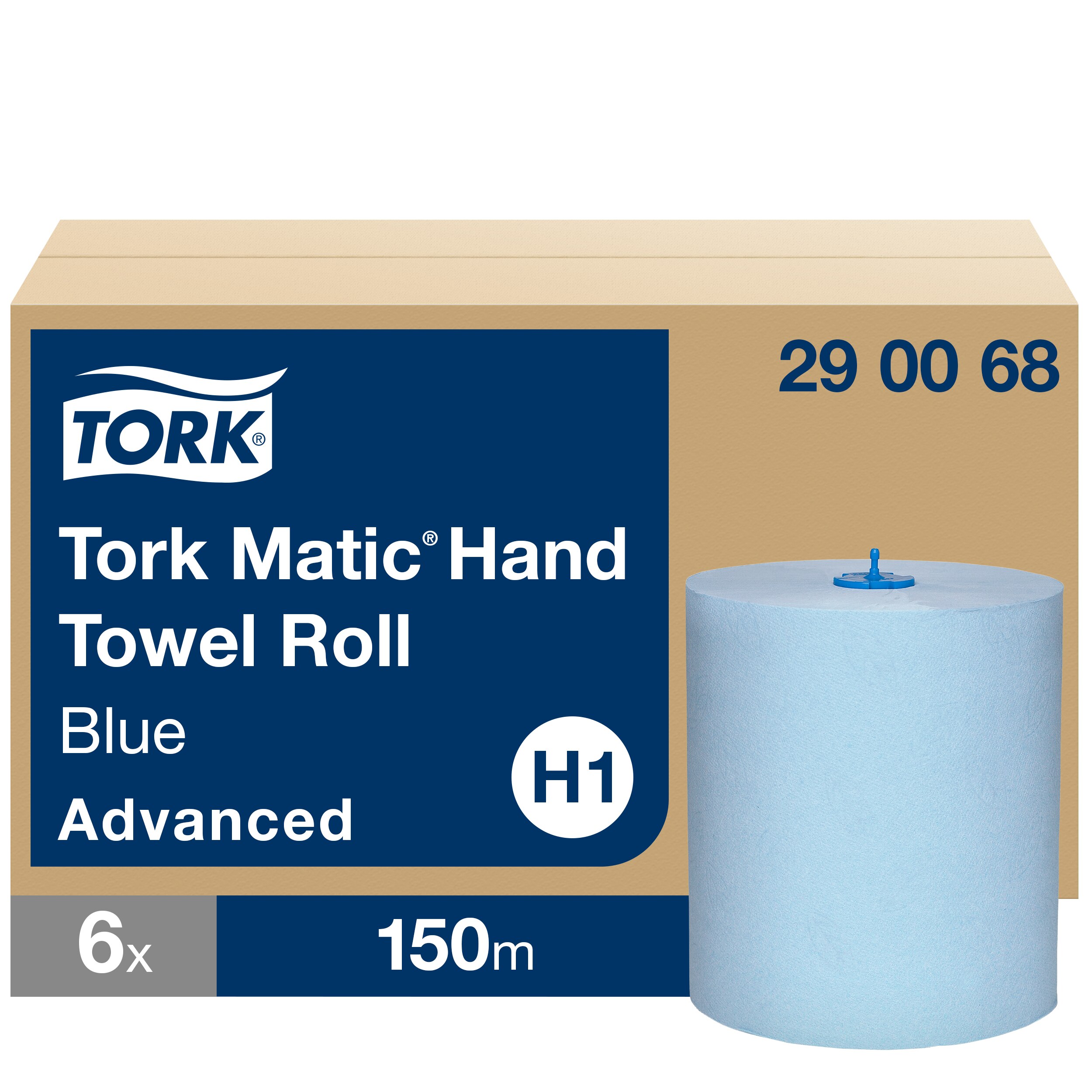 Rullpaberrätikud Tork  Advanced Matic Blue H1, 21cm x 150m, 2-kih, sinine 290068
