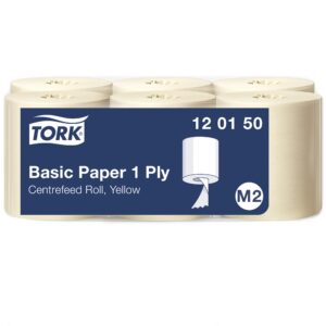 Rullpaberrätikud Tork Basic M2, 300mx20,5cm, 1-kih, kollane, 120150