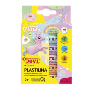 Plastiliini komplekt JOVI, 6tk, 15g, pastell