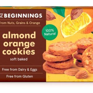 Vegan mandliküpsised The Beginnings, apelsiniga 80g