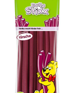 Kummikommid HARIBO Balla Stixx, kirsimaitselised, 200g