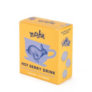Marjapüree  MASHIE Original, mustsõstar ja piparmünt, 4x40ml