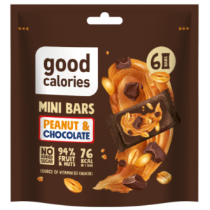 Batoonid GOOD CALORIES pähkli ja šokolaadimaitselised 120g