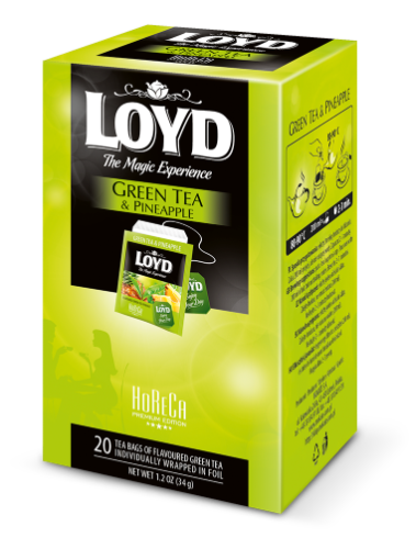 Roheline tee LOYD Horeca ananassimaitseline 20 x 2g