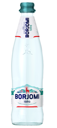 Mineraalvesi BORJOMI gaseeritud 0,5L, klaas