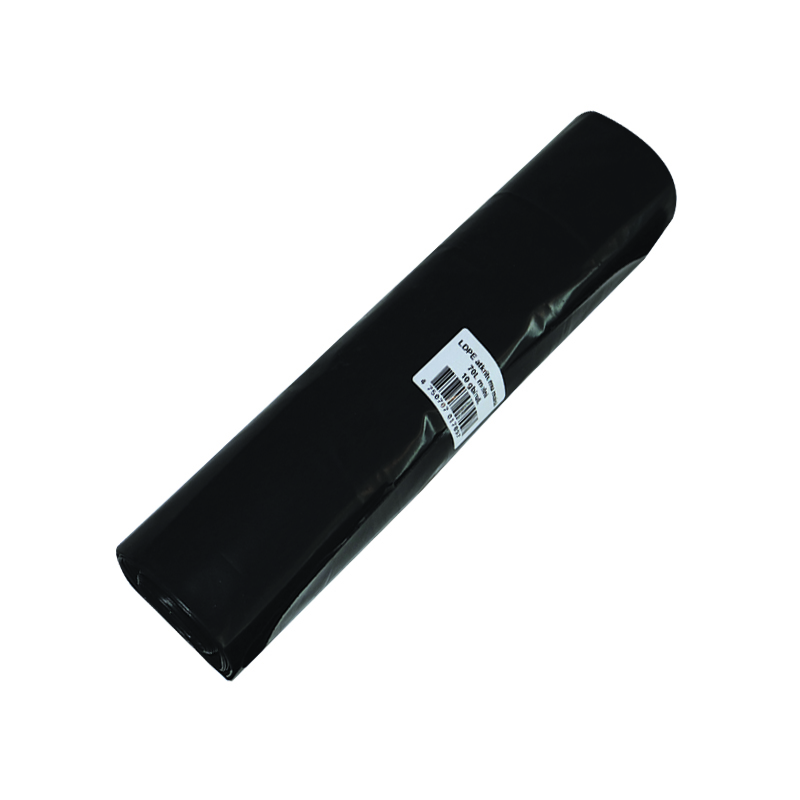 Prügikotid, 70 l, 10 vnt, LDPE, 80 mic, 58 x 75 cm, must