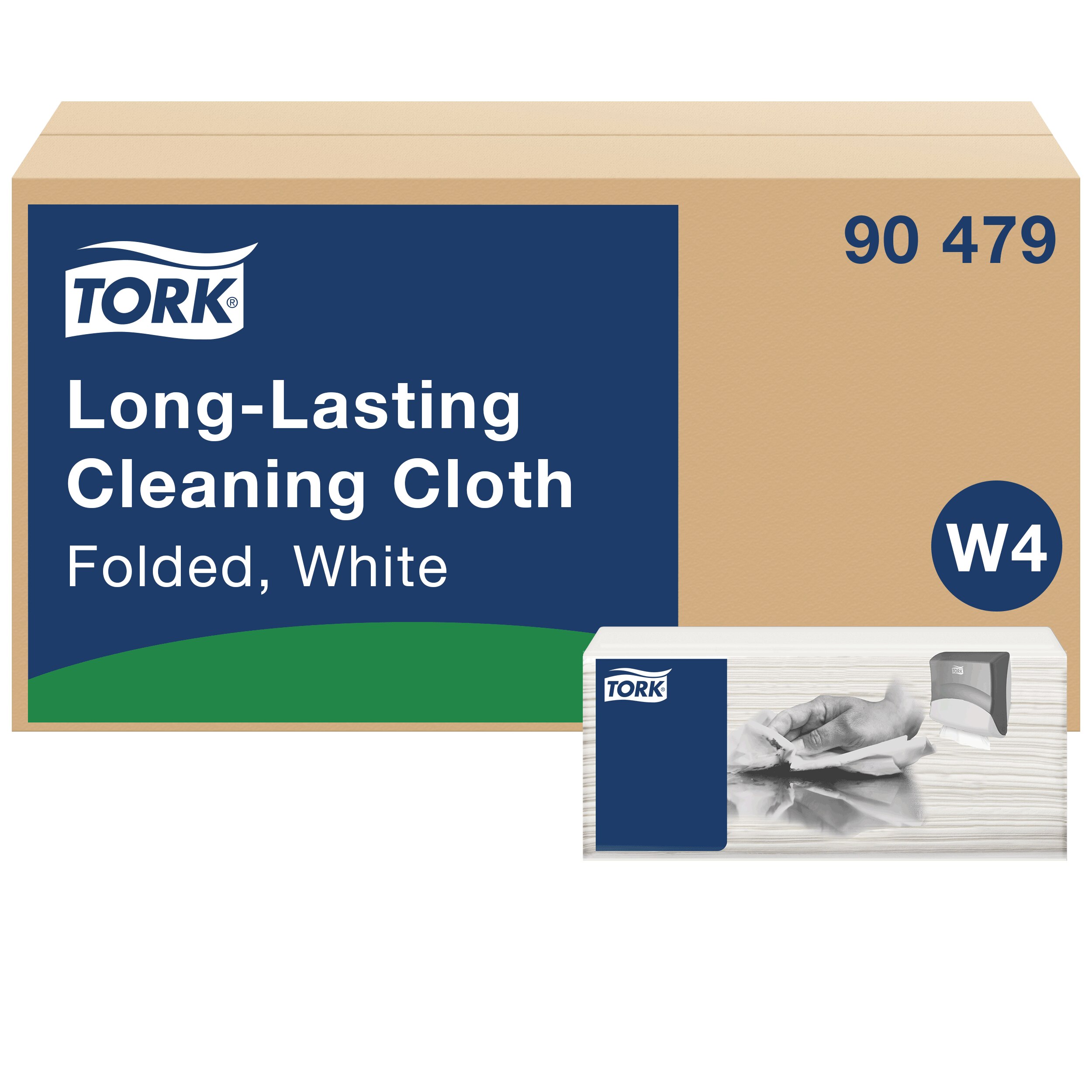 Puhastuslapp TORK, eriti vastupidav, 90479, 1 kiht, 41cm x 35,5cm, valge värv