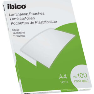 Lamineerimistaskud Ibico A4 100M.Gloss/100
