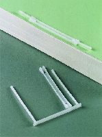 Arhiiviklambrid Fellowes 0895, valge plast, haarade pikkus 85 mm, 100 tk