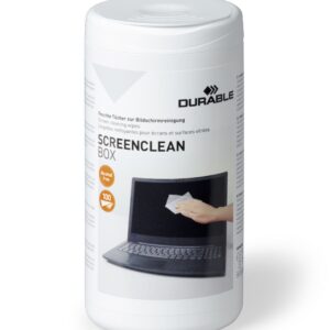 Ekraanipuhastuslapid Durable Screenclean 100tk, niisutatud