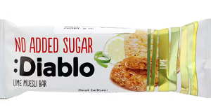 Müslibatoon DIABLO, laimiga, ilma suhkruta, 30g