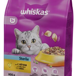 Whiskas täisk. Ster. 800g kuivtoit