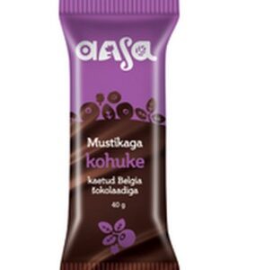 Glasuurkohuke AASA, mustikaga, kaetud belgia šokolaadiga, 40g