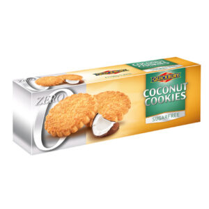 Küpsised QUICKBURY kookose maitsega, ilma suhkruta, 130 g