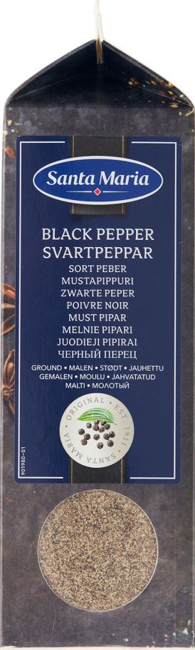 Must Pipar SANTA MARIA, jahvatatud, 350g